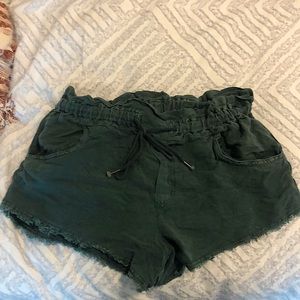 YFB Drawstring Linen Shorts